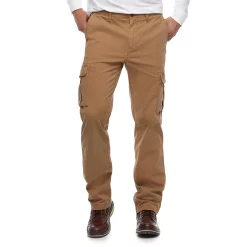 Big & Tall Sonoma Goods For Life® Regular-Fit Flexwear Stretch Cargo Pants -Sonoma Goods For Life Shop 3327712 Dark Khaki