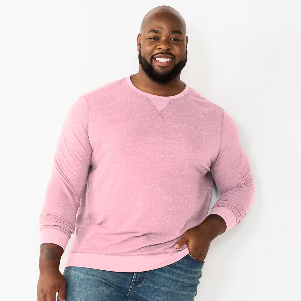 Big & Tall Sonoma Goods For Life® Super Soft Double Knit Crewneck Tee - Image 9