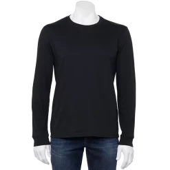 Men's Sonoma Goods For Life® Supersoft Long Sleeve Crewneck Tee 16 Men's Sonoma Goods For Life® Supersoft Long Sleeve Crewneck Tee -Sonoma Goods For Life Shop 5001985 New Black