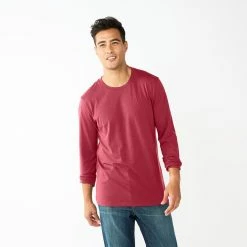 Men's Sonoma Goods For Life® Supersoft Long Sleeve Crewneck Tee 19 Men's Sonoma Goods For Life® Supersoft Long Sleeve Crewneck Tee -Sonoma Goods For Life Shop 5001985 Valentine Garden