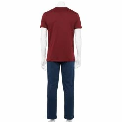 Men's Sonoma Goods For Life® Supersoft Modern-Fit Crewneck Tee & Open-Bottom Pants Pajama Set 16 Men's Sonoma Goods For Life® Supersoft Modern-Fit Crewneck Tee & Open-Bottom Pants Pajama Set -Sonoma Goods For Life Shop 5012839 ALT