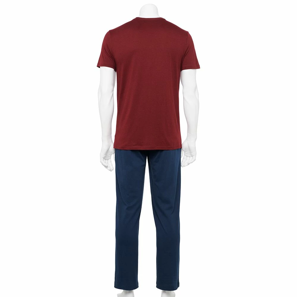 Men's Sonoma Goods For Life® Supersoft Modern-Fit Crewneck Tee & Open-Bottom Pants Pajama Set 9 Men's Sonoma Goods For Life® Supersoft Modern-Fit Crewneck Tee & Open-Bottom Pants Pajama Set - Image 7