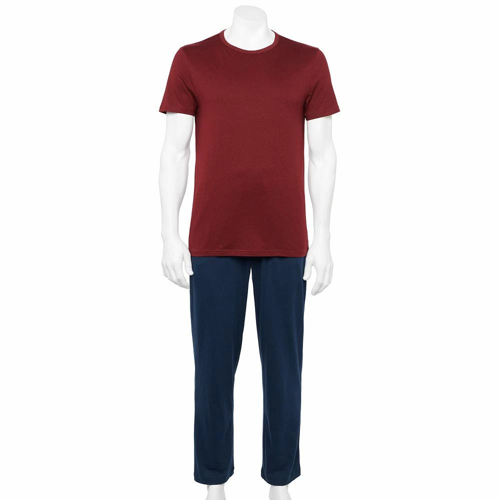 Men's Sonoma Goods For Life® Supersoft Modern-Fit Crewneck Tee & Open-Bottom Pants Pajama Set 8 Men's Sonoma Goods For Life® Supersoft Modern-Fit Crewneck Tee & Open-Bottom Pants Pajama Set - Image 6