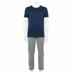 Men's Sonoma Goods For Life® Supersoft Modern-Fit Crewneck Tee & Open-Bottom Pants Pajama Set 14 Men's Sonoma Goods For Life® Supersoft Modern-Fit Crewneck Tee & Open-Bottom Pants Pajama Set -Sonoma Goods For Life Shop 5012839 Navy Pier