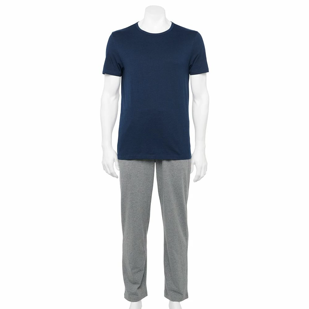 Men's Sonoma Goods For Life® Supersoft Modern-Fit Crewneck Tee & Open-Bottom Pants Pajama Set 7 Men's Sonoma Goods For Life® Supersoft Modern-Fit Crewneck Tee & Open-Bottom Pants Pajama Set - Image 5