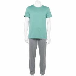Men's Sonoma Goods For Life® Supersoft Modern-Fit Crewneck Tee & Open-Bottom Pants Pajama Set 13 Men's Sonoma Goods For Life® Supersoft Modern-Fit Crewneck Tee & Open-Bottom Pants Pajama Set -Sonoma Goods For Life Shop 5012839 River Green