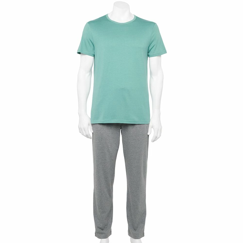 Men's Sonoma Goods For Life® Supersoft Modern-Fit Crewneck Tee & Open-Bottom Pants Pajama Set 6 Men's Sonoma Goods For Life® Supersoft Modern-Fit Crewneck Tee & Open-Bottom Pants Pajama Set - Image 4