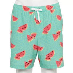 Men's Sonoma Goods For Life® Compression Lined Swim Trunks -Sonoma Goods For Life Shop 5036572 Lepoard Melon Fizz
