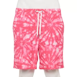 Men's Sonoma Goods For Life® Compression Lined Swim Trunks -Sonoma Goods For Life Shop 5036572 Pink Tie Dye
