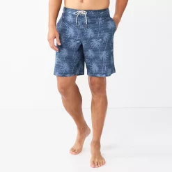 Men's Sonoma Goods For Life® E-Board Swim Trunks -Sonoma Goods For Life Shop 5162513 Nautical Palm