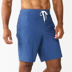 Men's Sonoma Goods For Life® E-Board Swim Trunks -Sonoma Goods For Life Shop 5162513 Optic Wave