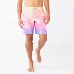 Men's Sonoma Goods For Life® E-Board Swim Trunks -Sonoma Goods For Life Shop 5162513 Palm Sunset