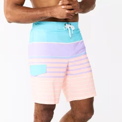 Men's Sonoma Goods For Life® E-Board Swim Trunks -Sonoma Goods For Life Shop 5162513 Wylam Stripe