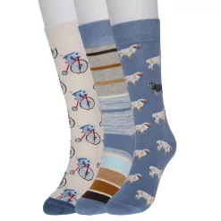 Men's Sonoma Goods For Life® 3-pack Mixed Novelty Socks -Sonoma Goods For Life Shop 5166829 Animal Metaphors