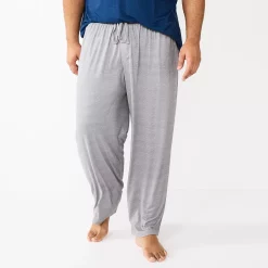Big & Tall Sonoma Goods For Life® Seriously Soft Relaxed-Fit Sleep Pants -Sonoma Goods For Life Shop 5241547 Light Grey