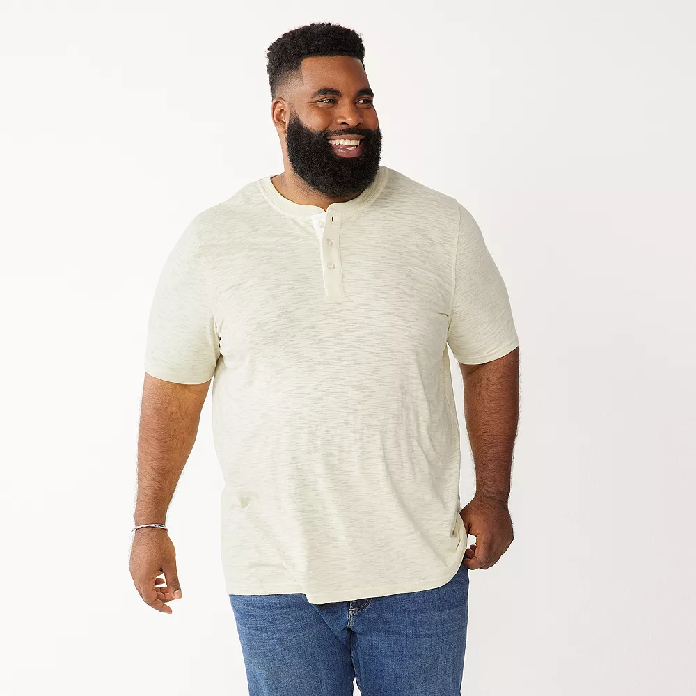 Big & Tall Sonoma Goods For Life® Classic-Fit Henley - Image 7