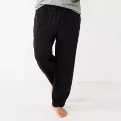 Big & Tall Sonoma Goods For Life® Knit Sleep Pants -Sonoma Goods For Life Shop 5248099 Black
