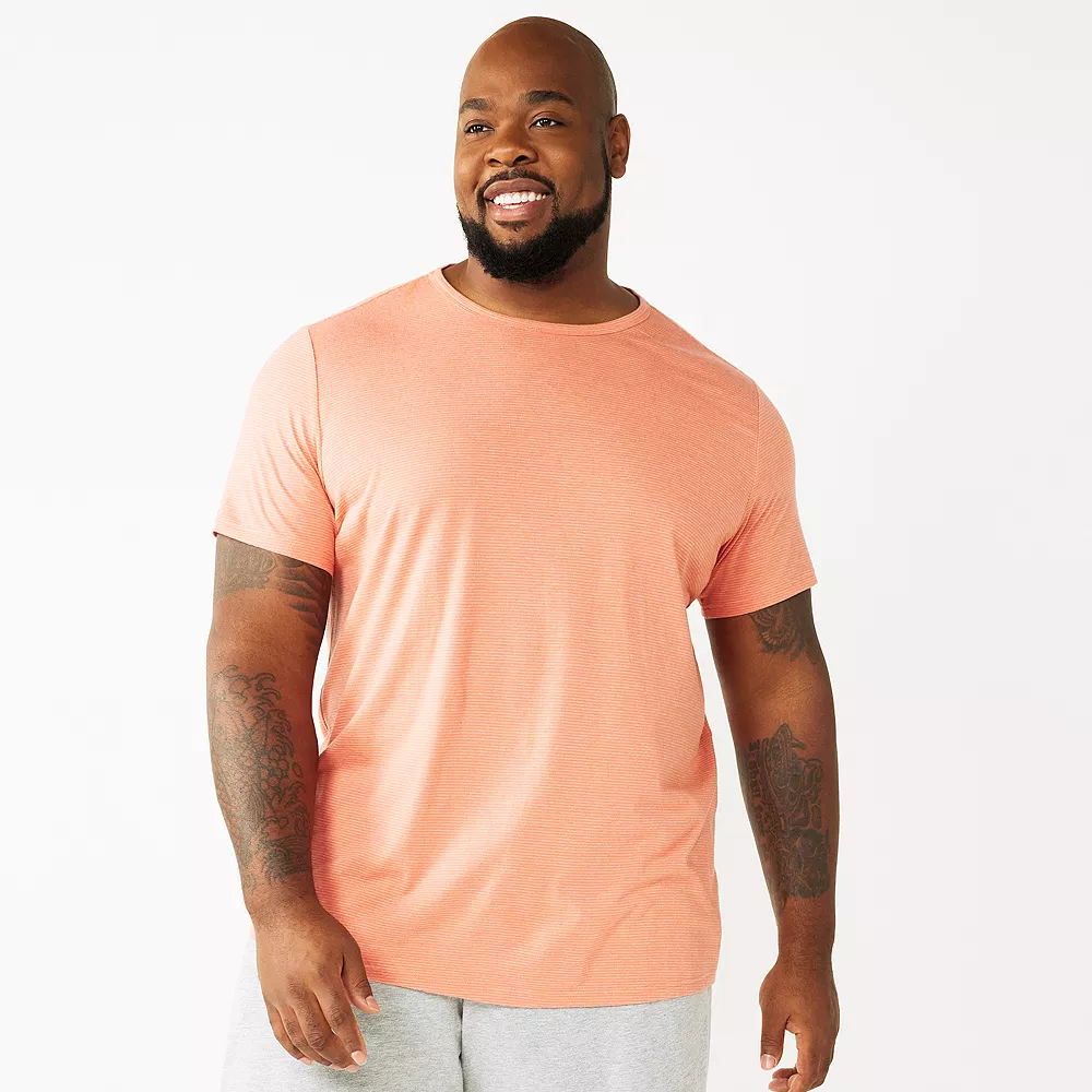 Big & Tall Sonoma Goods For Life® Crewneck Tee & Sleep Shorts Set - Image 3