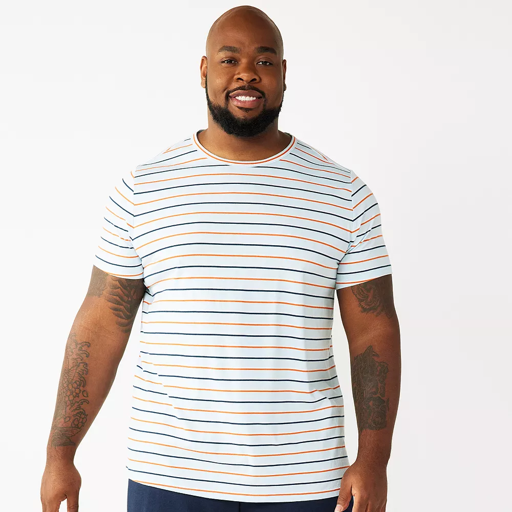 Big & Tall Sonoma Goods For Life® Crewneck Tee & Sleep Shorts Set