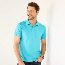Men's Sonoma Goods For Life® Supersoft Lightweight Polo -Sonoma Goods For Life Shop 5267619 Aqua