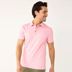 Men's Sonoma Goods For Life® Supersoft Lightweight Polo -Sonoma Goods For Life Shop 5267619 Pink