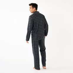 Men's Sonoma Goods For Life® Plaid Knit 2-Piece Pajama Set -Sonoma Goods For Life Shop 5291039 ALT