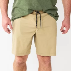 Big & Tall Sonoma Goods For Life® Jogger Shorts -Sonoma Goods For Life Shop 5507414 Khaki