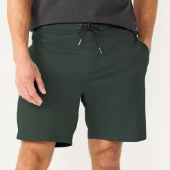 Men's Sonoma Goods For Life® 7" Flex-Wear Knit Jogger Shorts -Sonoma Goods For Life Shop 5523380 Olive