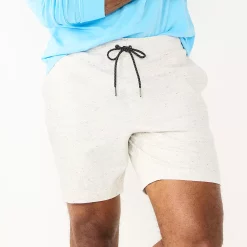 Men's Sonoma Goods For Life® 7" Flex-Wear Knit Jogger Shorts -Sonoma Goods For Life Shop 5523380 Textured White