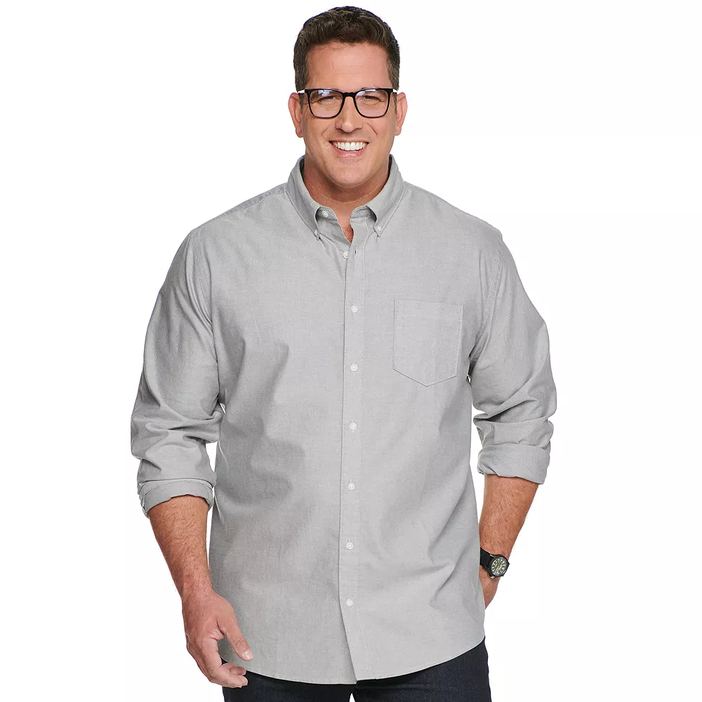 Big & Tall Sonoma Goods For Life® Perfect Length Button-Down Shirt - Image 3