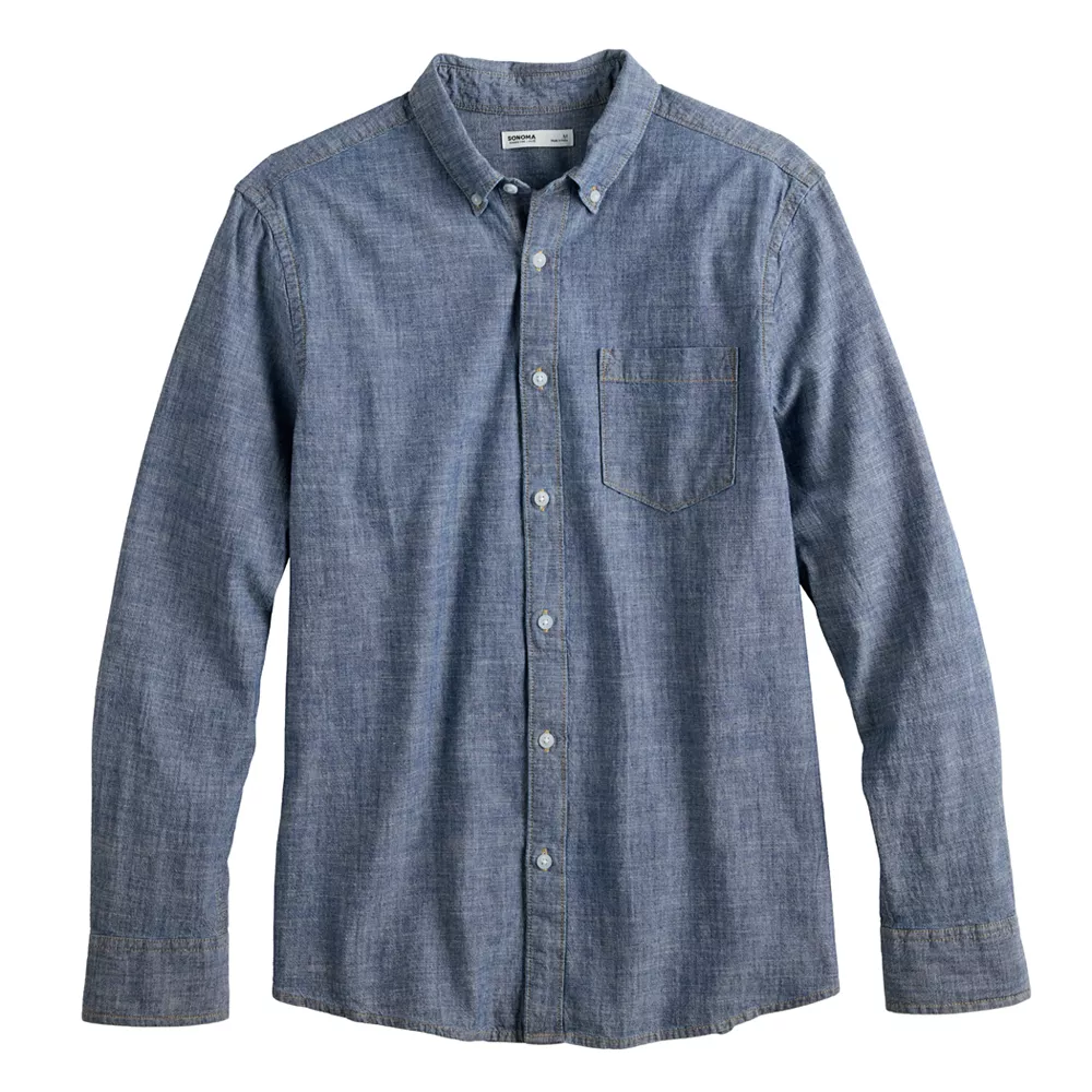 Men's Sonoma Goods For Life® Slim Perfect-Length Button-Down Shirt 9 Men's Sonoma Goods For Life® Slim Perfect-Length Button-Down Shirt - Image 7
