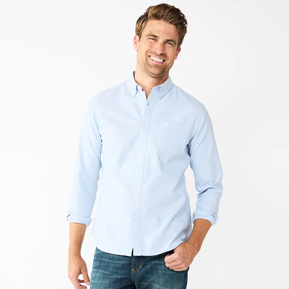 Men's Sonoma Goods For Life® Slim Perfect-Length Button-Down Shirt 6 Men's Sonoma Goods For Life® Slim Perfect-Length Button-Down Shirt - Image 4