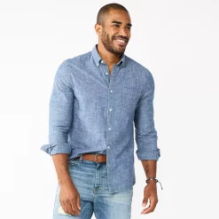 Men's Sonoma Goods For Life® Slim Perfect-Length Button-Down Shirt 13 Men's Sonoma Goods For Life® Slim Perfect-Length Button-Down Shirt -Sonoma Goods For Life Shop 5642086 Light Blue