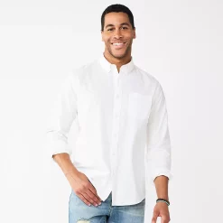 Men's Sonoma Goods For Life® Slim Perfect-Length Button-Down Shirt 11 Men's Sonoma Goods For Life® Slim Perfect-Length Button-Down Shirt -Sonoma Goods For Life Shop 5642086 Modern White Oxford