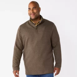 Big & Tall Sonoma Goods For Life® Quilted Quarter-Snap Top 11 Big & Tall Sonoma Goods For Life® Quilted Quarter-Snap Top -Sonoma Goods For Life Shop 5646708 Brown