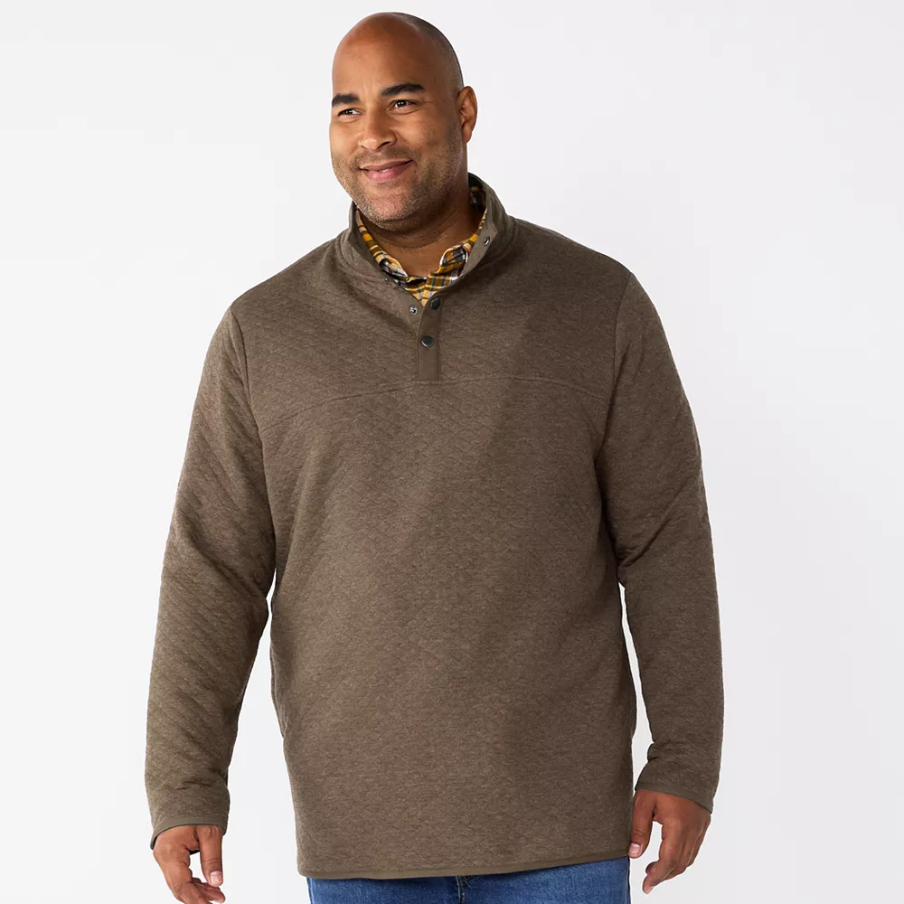 Big & Tall Sonoma Goods For Life® Quilted Quarter-Snap Top 6 Big & Tall Sonoma Goods For Life® Quilted Quarter-Snap Top - Image 4
