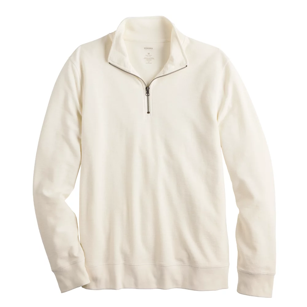 Men's Sonoma Goods For Life® Double-Knit Quarter-Zip Top - Image 7