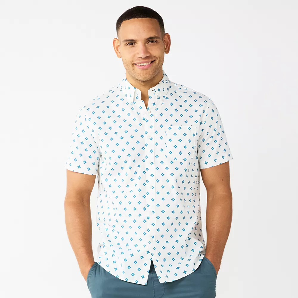 Men's Sonoma Goods For Life® Perfect-Length Button-Down Shirt - Image 3