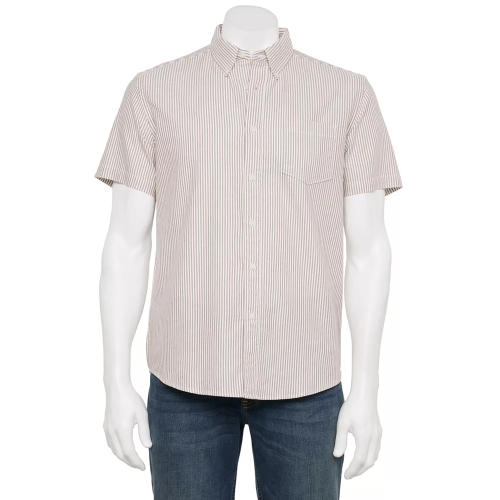 Men's Sonoma Goods For Life® Perfect-Length Button-Down Shirt - Image 4