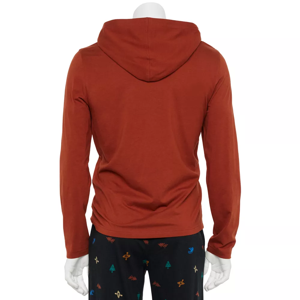 Men's Sonoma Goods For Life® Hooded Top & Pants Pajama Set - Image 4
