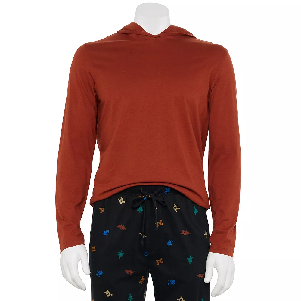 Men's Sonoma Goods For Life® Hooded Top & Pants Pajama Set - Image 3