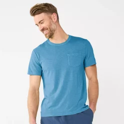 Men's Sonoma Goods For Life® Mineral Dye Pocket Tee -Sonoma Goods For Life Shop 5953519 Blue