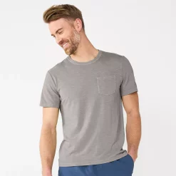 Men's Sonoma Goods For Life® Mineral Dye Pocket Tee -Sonoma Goods For Life Shop 5953519 Gray