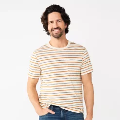 Men's Sonoma Goods For Life® Mineral Dye Pocket Tee -Sonoma Goods For Life Shop 5953519 Tan Multi