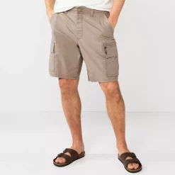 Men's Sonoma Goods For Life 9" Adaptive Flexwear Ripstop Cargo Shorts -Sonoma Goods For Life Shop 5965686 Khaki